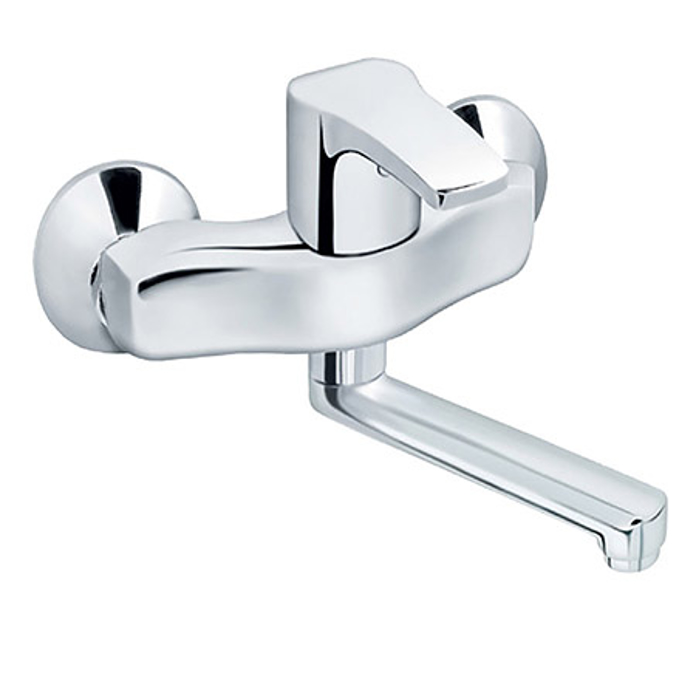 Slika Baterija Cubo lavabo sudopere zidna JC32115 izliv 150 mm