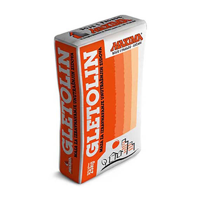 Slika Gletolin masa za izravnavanje unutrašnjih zidova – 5 kg