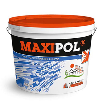 Slika MAXIPOL poludisperziona unutrašnja boja 1 litar