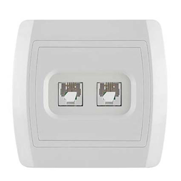 Slika Telefonska prikljucnica sa 2 modula Status