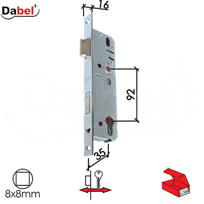 Slika Brava za PVC vrata DABEL B2036 C Hr 35/92/16/8 3. stepen – 0106103