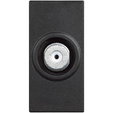 Slika Bticino Classia SAT TV utičnica F konektor 75Ω crna 1M RG4202F