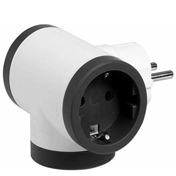 Slika Utikač adapter 3×2P+E beli Legrand 694520