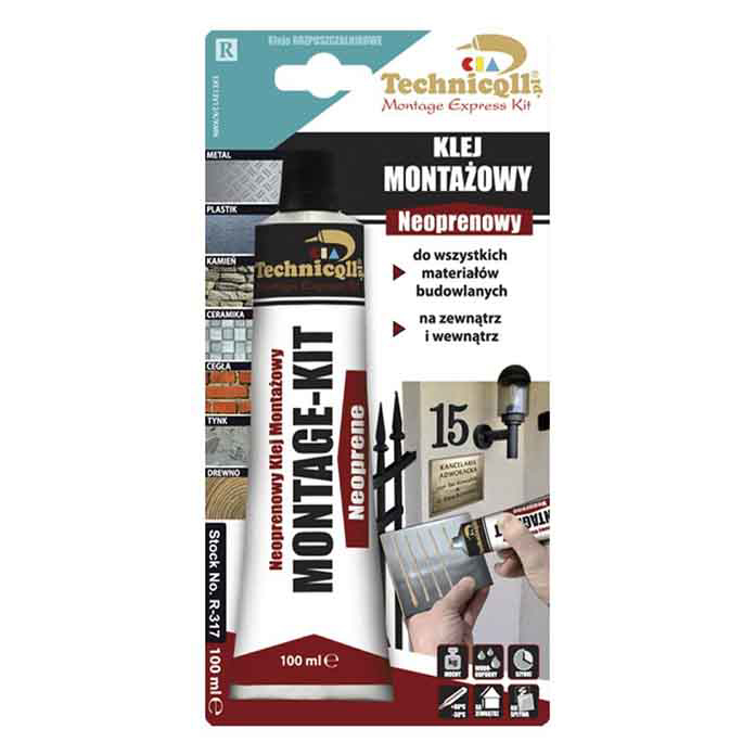 Slika Neoprenski montažni lepak 100 ml – univerzalni lepak za materijale koji ne upijaju vodu