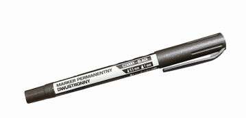 Slika Marker permanentni dvostrani crni 0,5 mm / 1 mm – PROFI